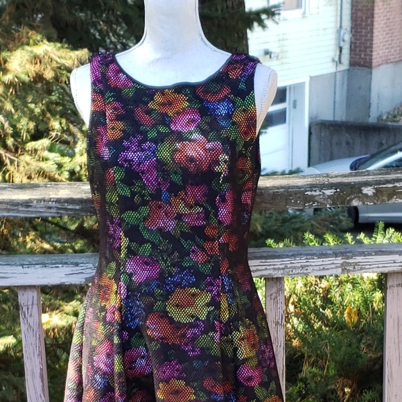 Eva Franco Dresses & Skirts - Eva Franco floral sleeveless fit & flare dress